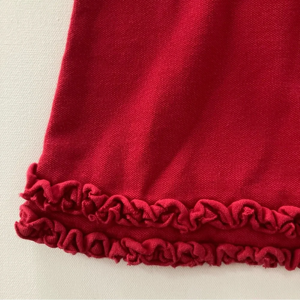 Ralph Lauren Baby Girl 12 Months Red Polo Ruffle Dress